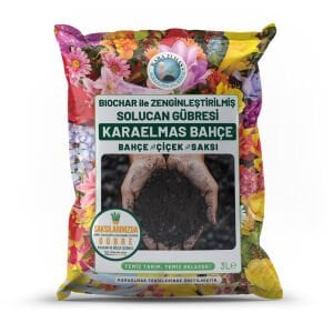 Karaelmas Bahçe | Biochar ile Zenginleştirilerek Üretilen Solucan Gübresi - 3 L