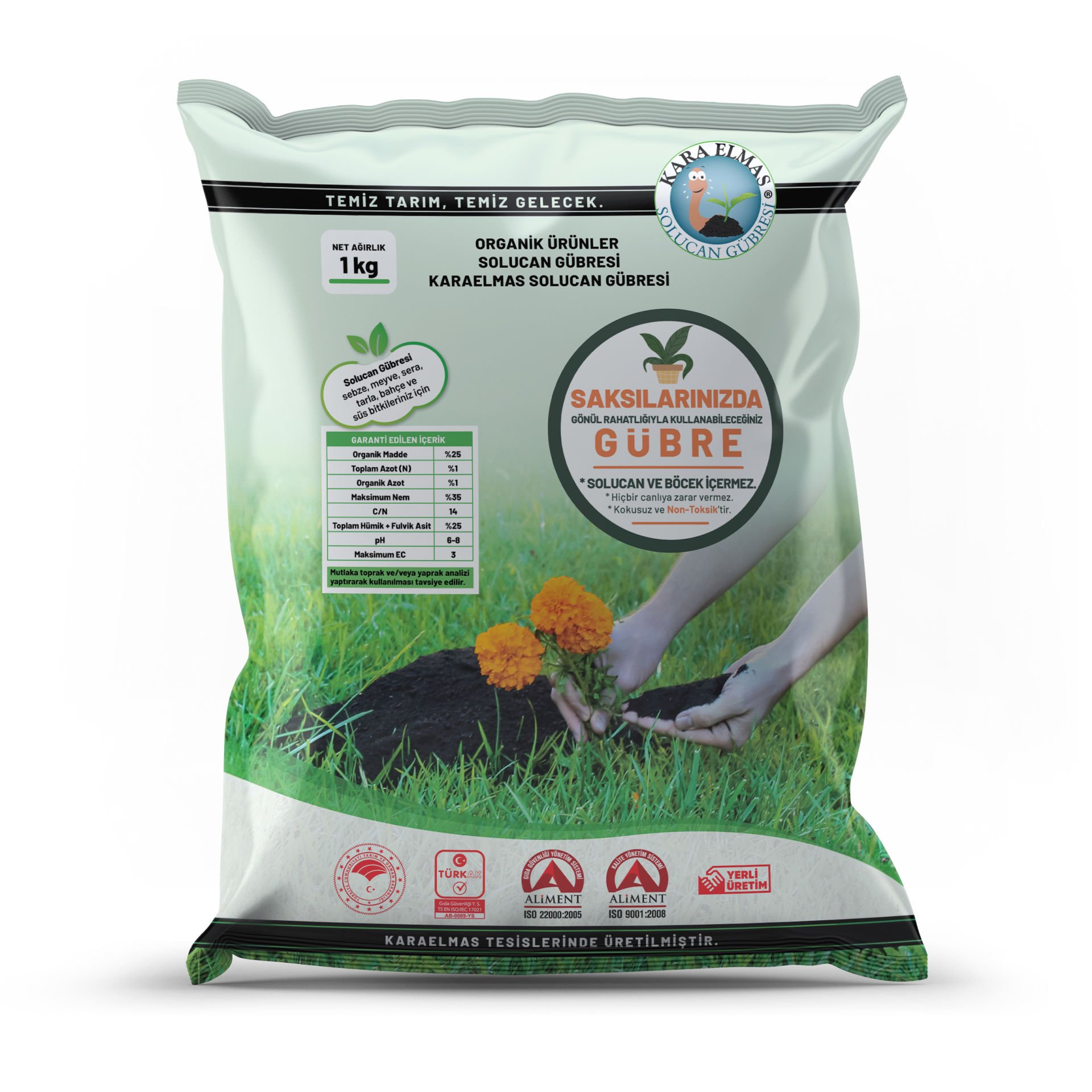 Karaelmas Solucan Gübresi - 1 kg